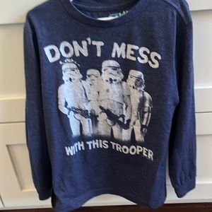 Don’t mess with this storm trooper long sleeve Disney tee shirt size small